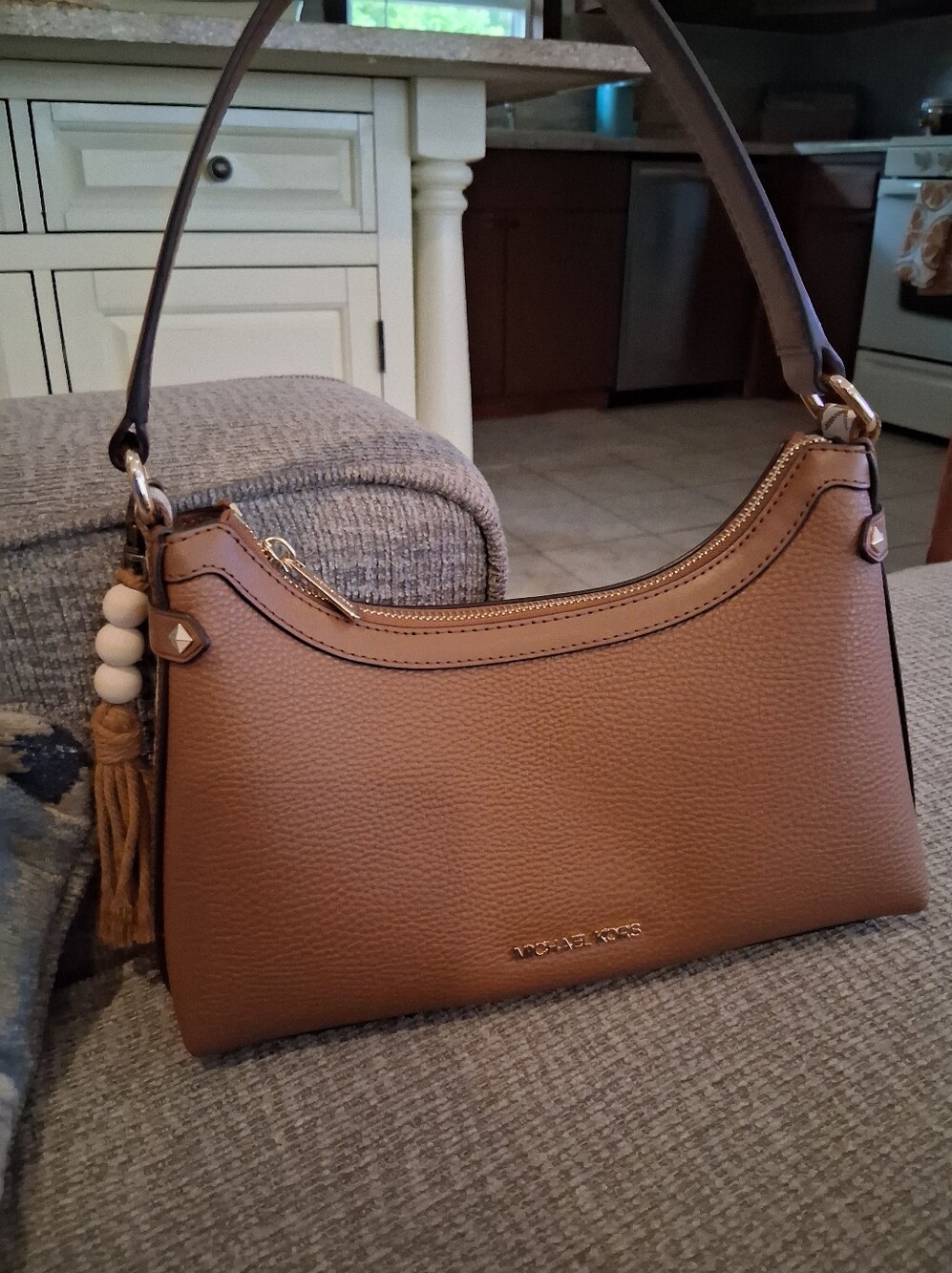 Michael Kors Women's Brown Leather Shoulder Bag